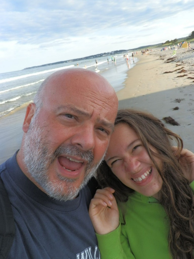 Michele Lupoi con la figlia