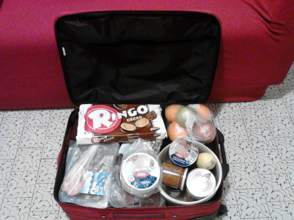 Trolley con le scorte di mamma