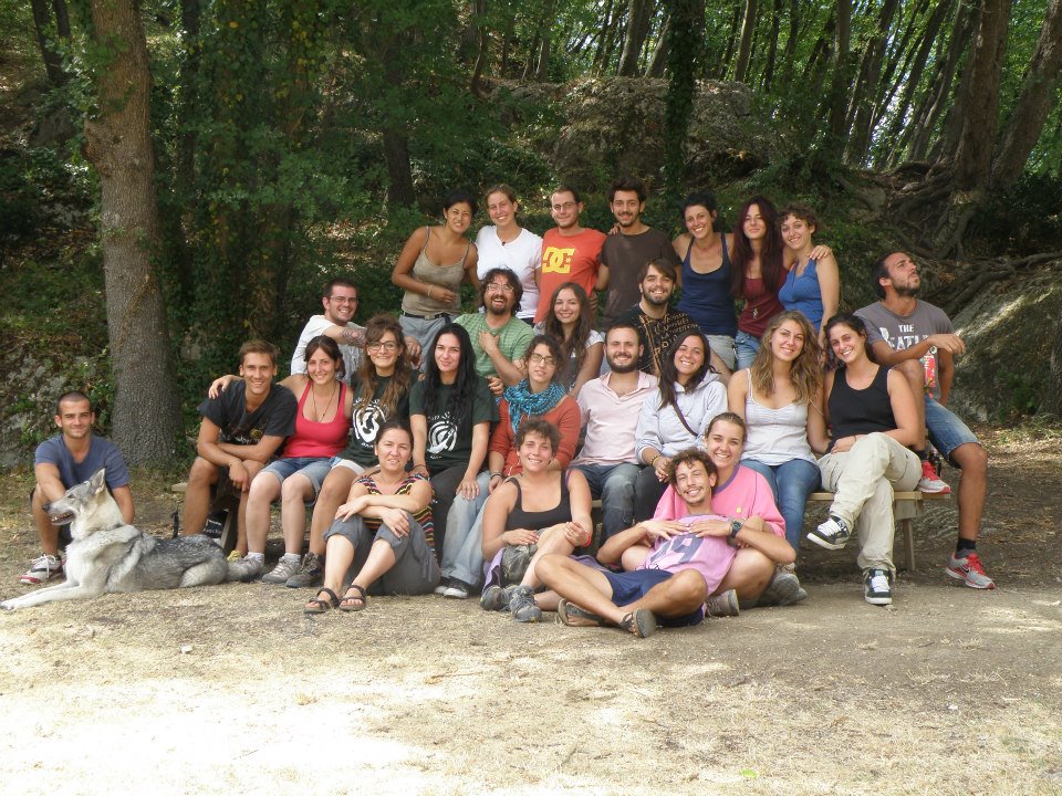 Gruppo di scavo con il prof.Enrico Cirelli